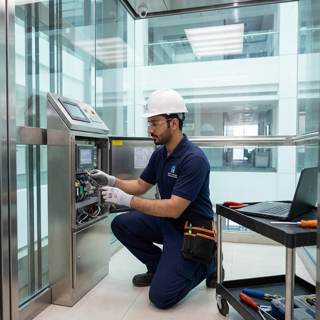 صيانة المصاعد - فني صيانة مصاعد محترف