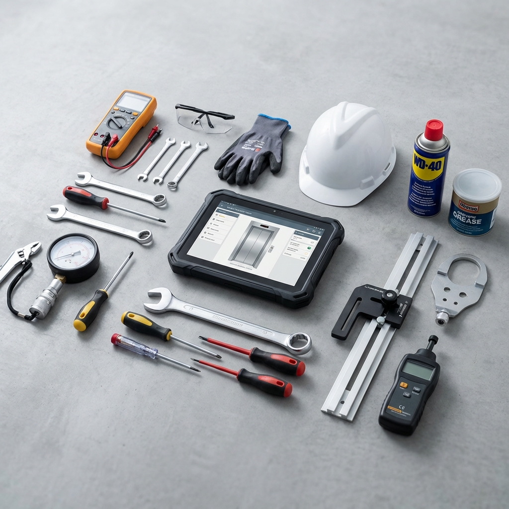 أدوات صيانة المصاعد المتخصصة